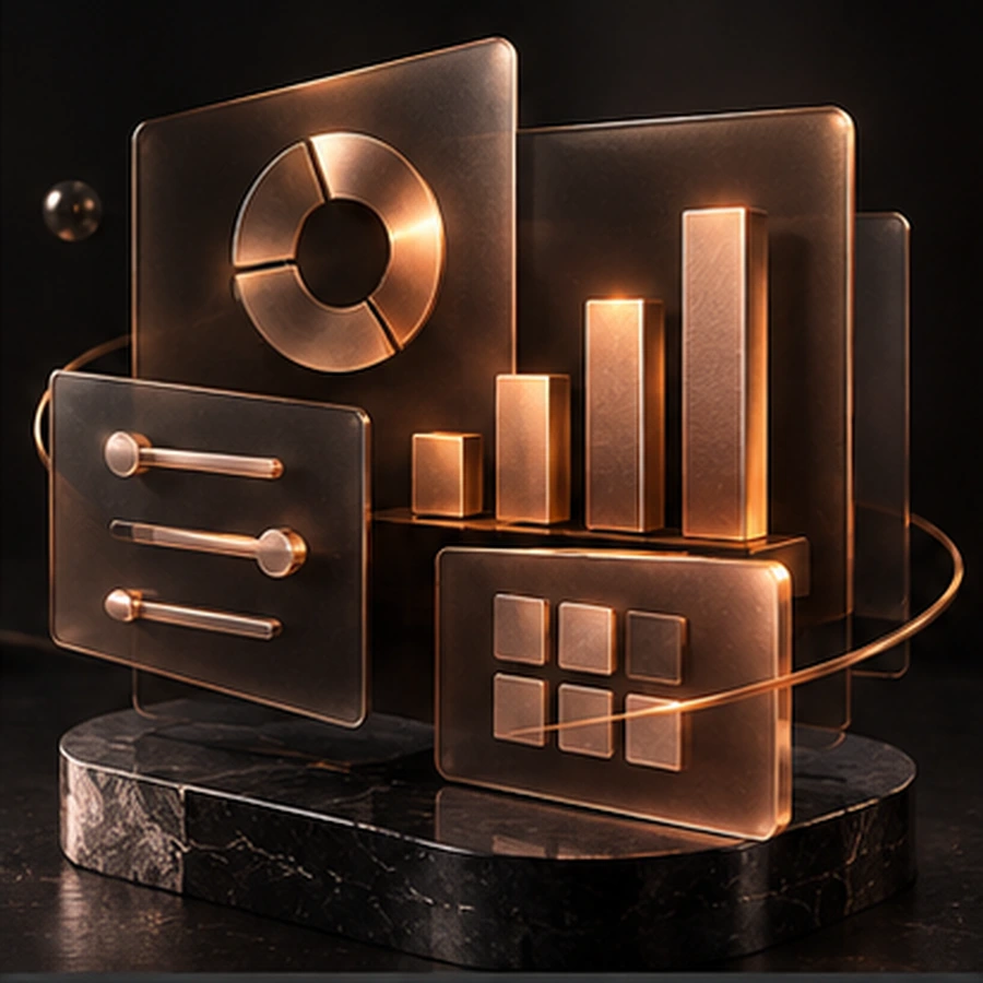 Generated concept art for Business dashboard starter source