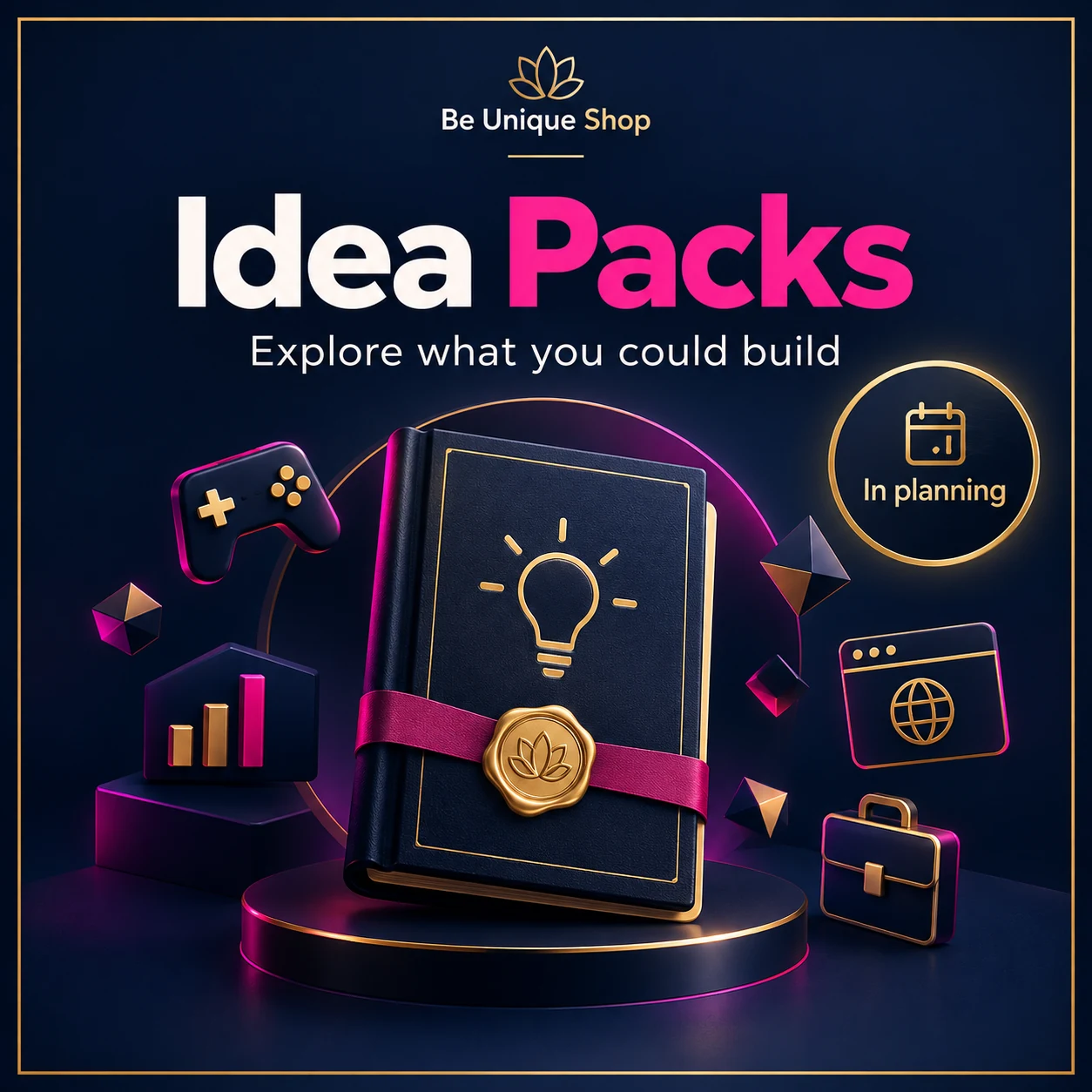 Idea Packs category illustration marked In planning