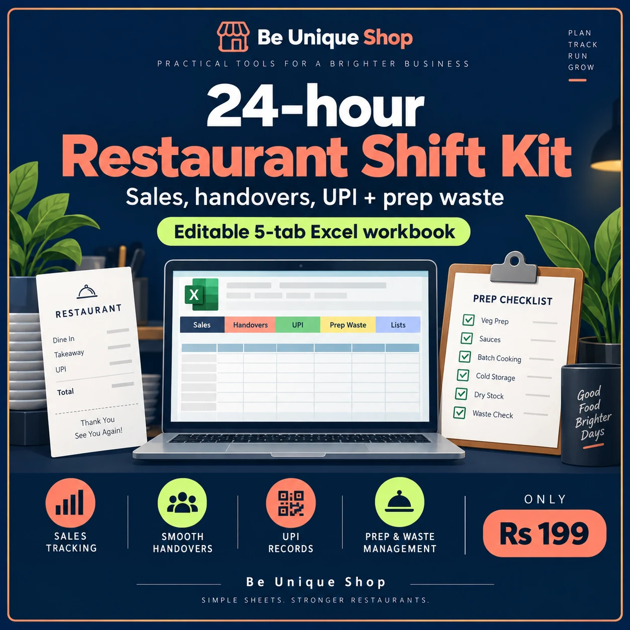 Illustrative cover for 24-hour Restaurant Shift Kit